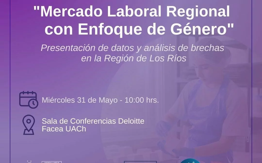 Facea, INE y Observatorio Laboral de Los Ríos invitan a conversatorio sobre mercado laboral regional con equidad de género.